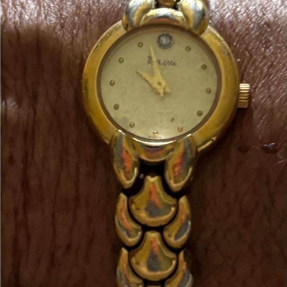 Bulova Two-Tone Gold and Silver Watch